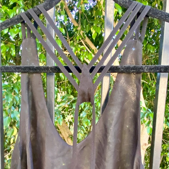 Millau Black Chiffon Mini Dress - M - Picture 5 of 9